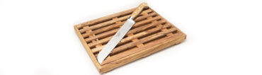 Coltello Da Pane Con Tagliere Olivo