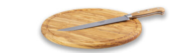 Coltello Da Arrosto Con Tagliere Rotondo