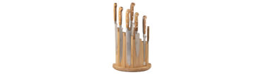 Ceppo Porta Coltelli In Olivo Con Coltelli Cucina Olivo